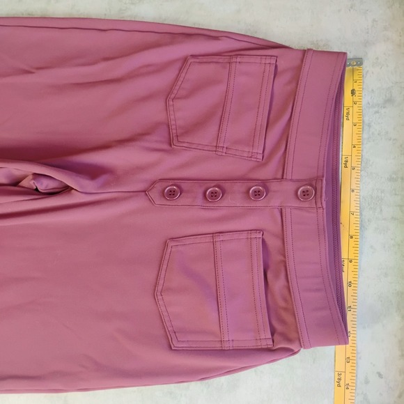 HALARA DayStretch High Waisted Pockets Wide Leg Pant Red Mahogany Womens Small - Picture 13 of 13